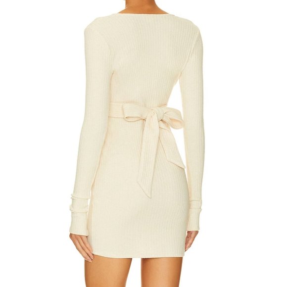 Revolve Calliope Mini Dress in Cream - Picture 2 of 3